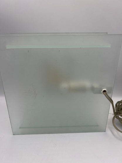 Modern Frosted Glass Wall Sconce, Block Style (9.5" Square)