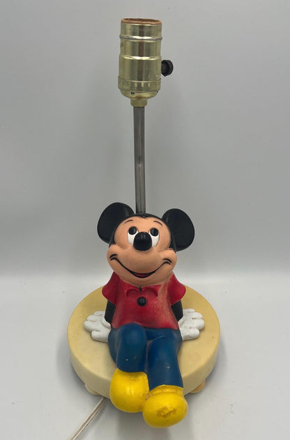 Mickey Mouse Table Lamp: Vintage 1960s Disney - Kids Nightlight
