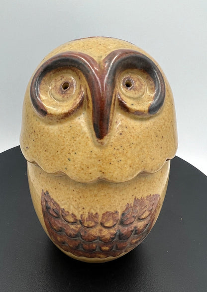 Owl Coin Bank: Vintage Mid-Century Ceramic (1960s Japan)