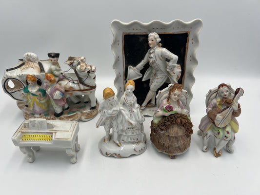 Colonial Vintage Porcelain Figurines - Set of 6 Pieces