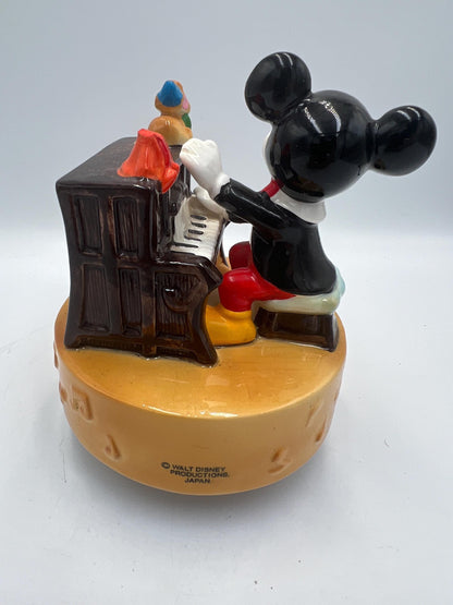Mickey Mouse Music Box: Vintage Disney Porcelain (5.5 inches tall)