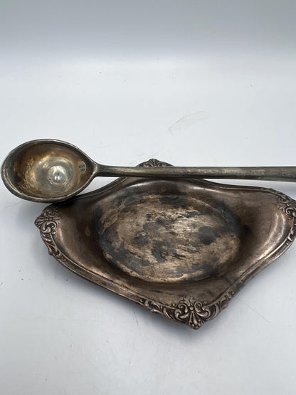 Vintage / Antique St. Paul Hotel Restaurant silver plate and spoon