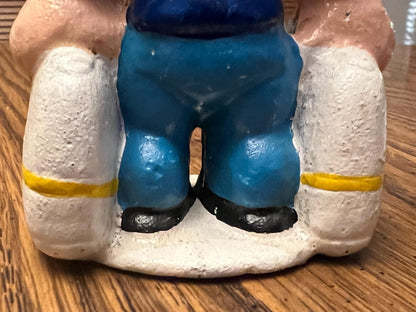 Vintage POPEYE The Sailor Man Cast Iron Bank 6" Tall RARE hand-painted Antique