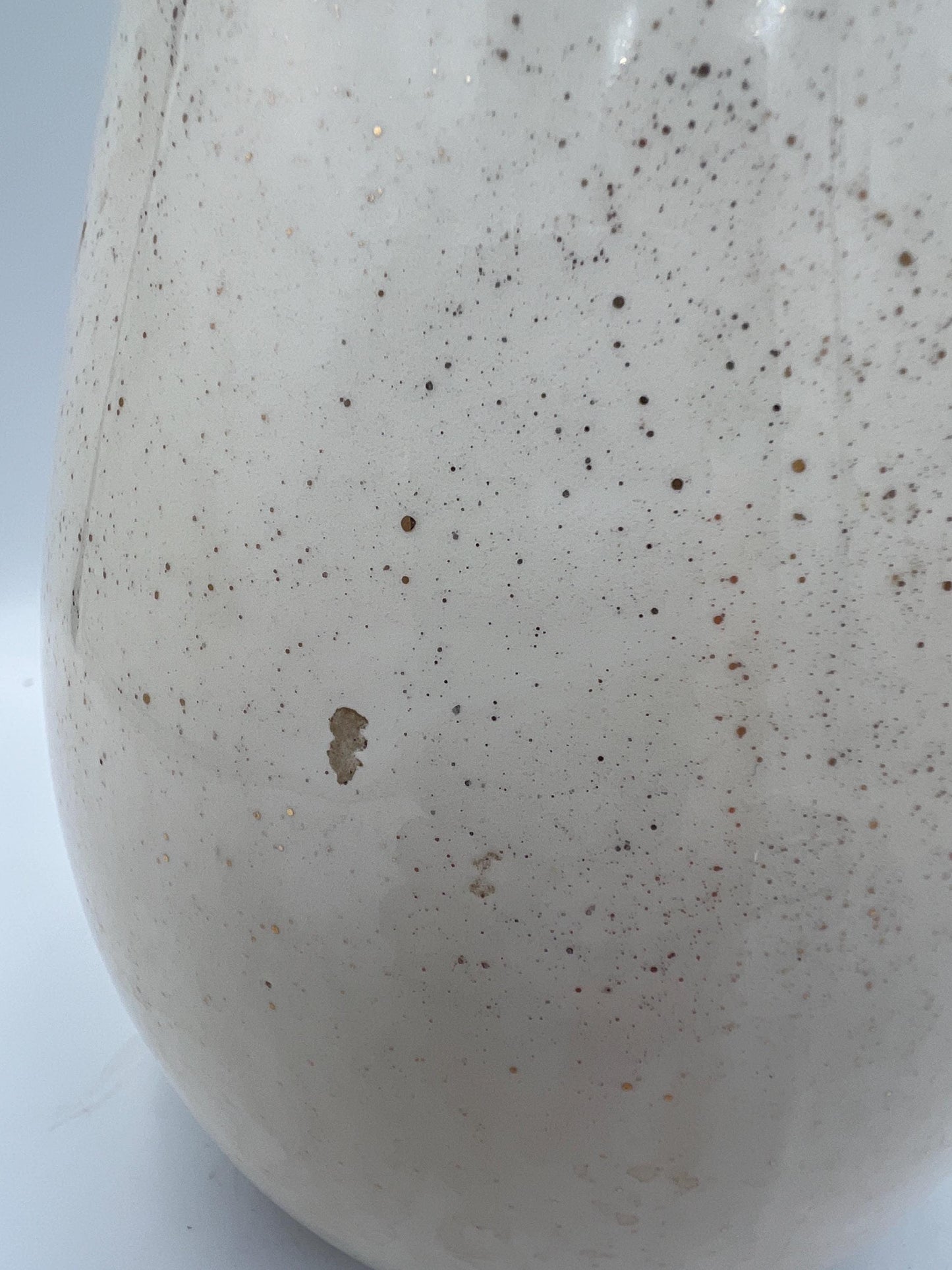 Rare Mid Century gilded ceramic genie decanter vase