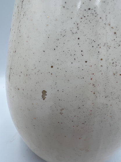 Rare Mid Century gilded ceramic genie decanter vase