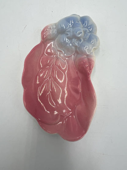 Vintage Royal Copley Pink Dove Dish, Floral Ceramic (1950s Collectible)