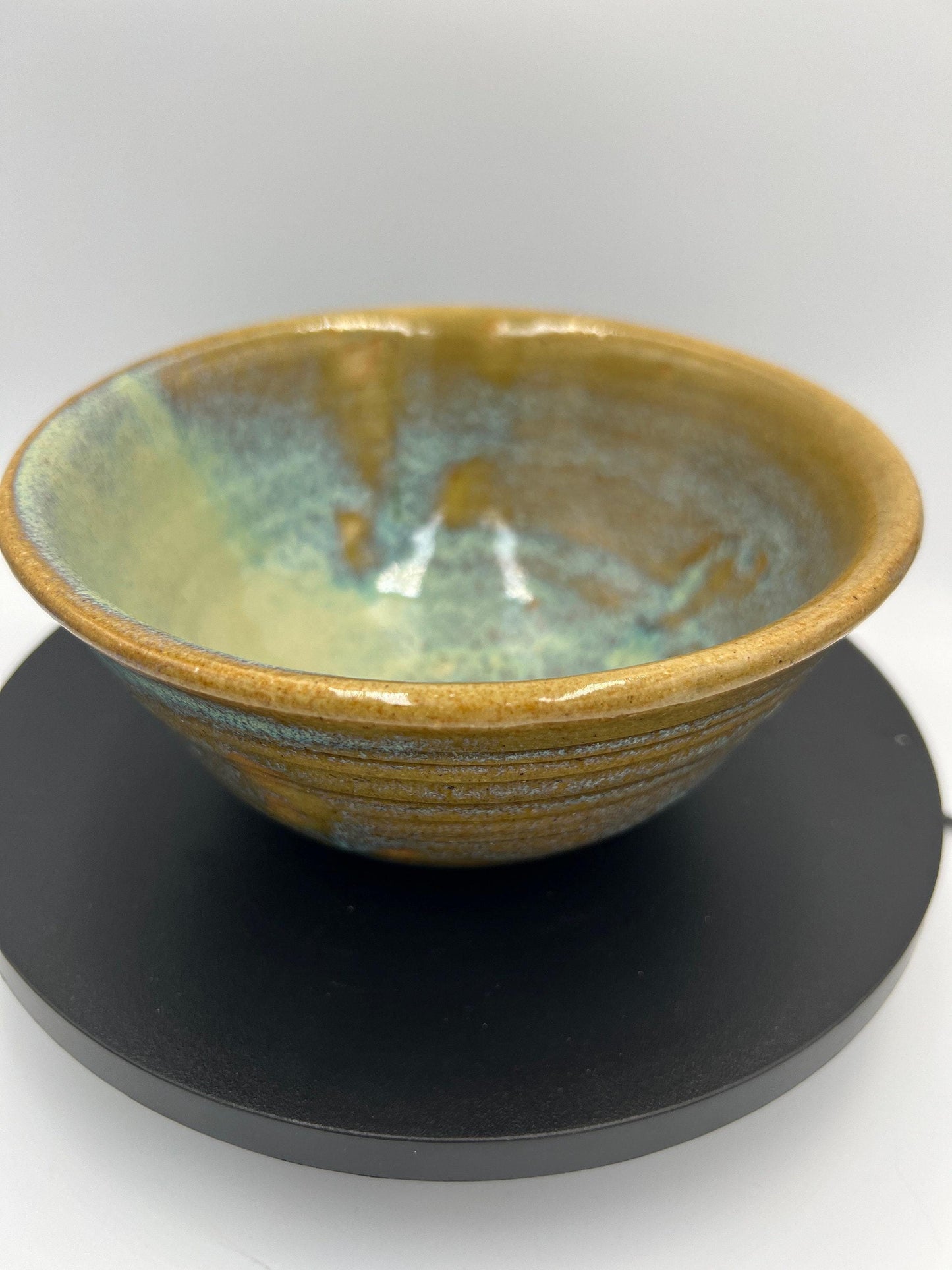 Art Pottery Bowl: Signed by Artist DB - Rustic Handmade Ceramic