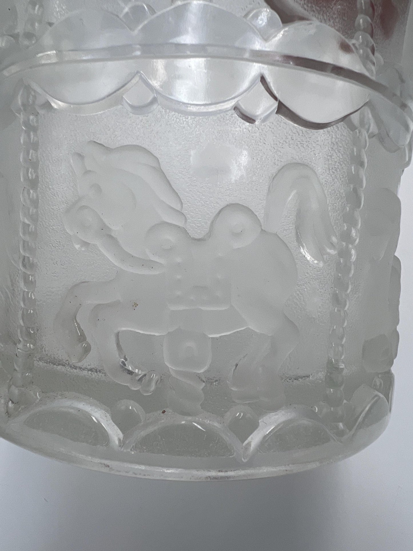 Goebel Frosted Glass Carousel, Vintage German Collectible (1983)