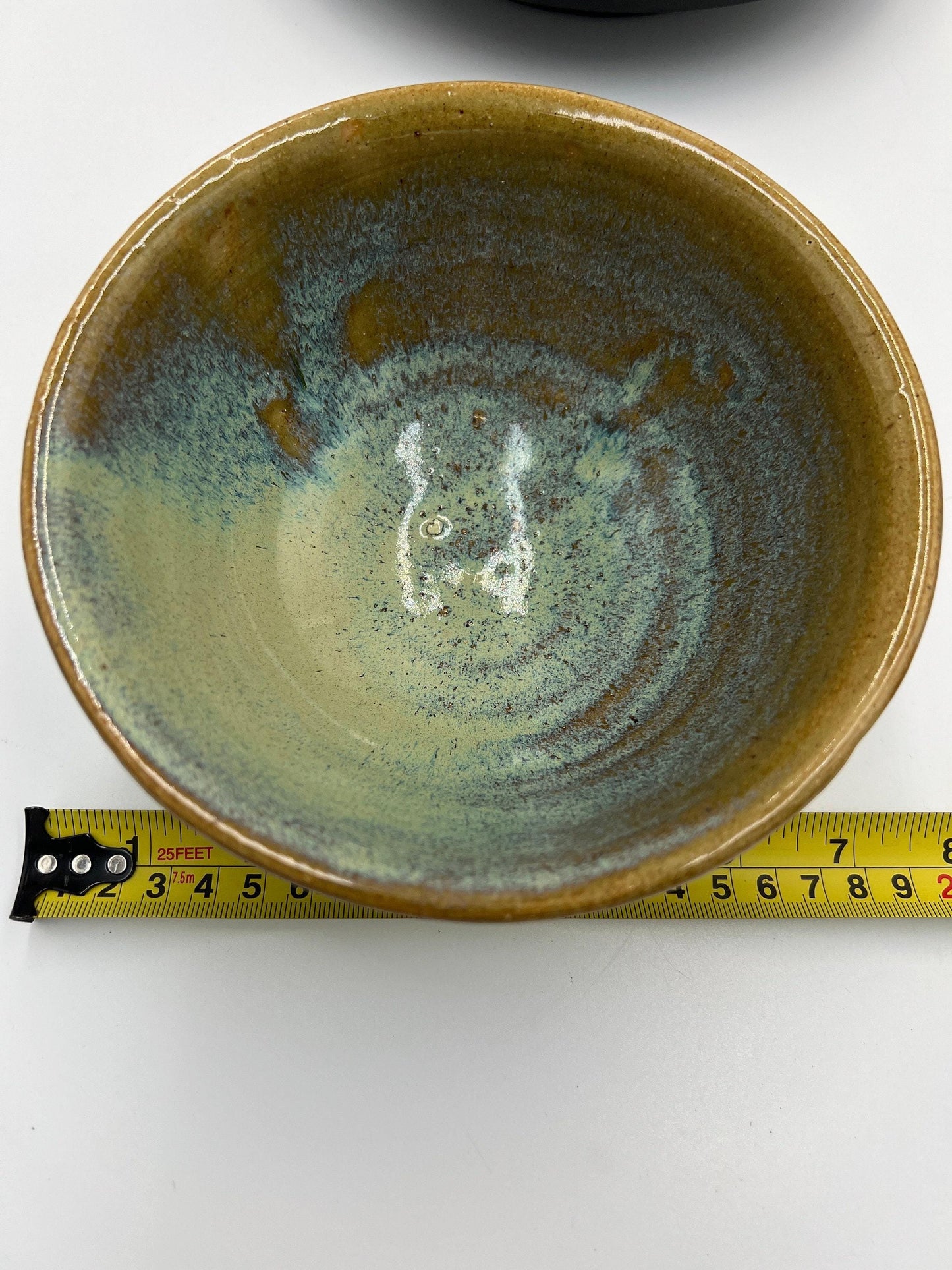 Art Pottery Bowl: Signed by Artist DB - Rustic Handmade Ceramic