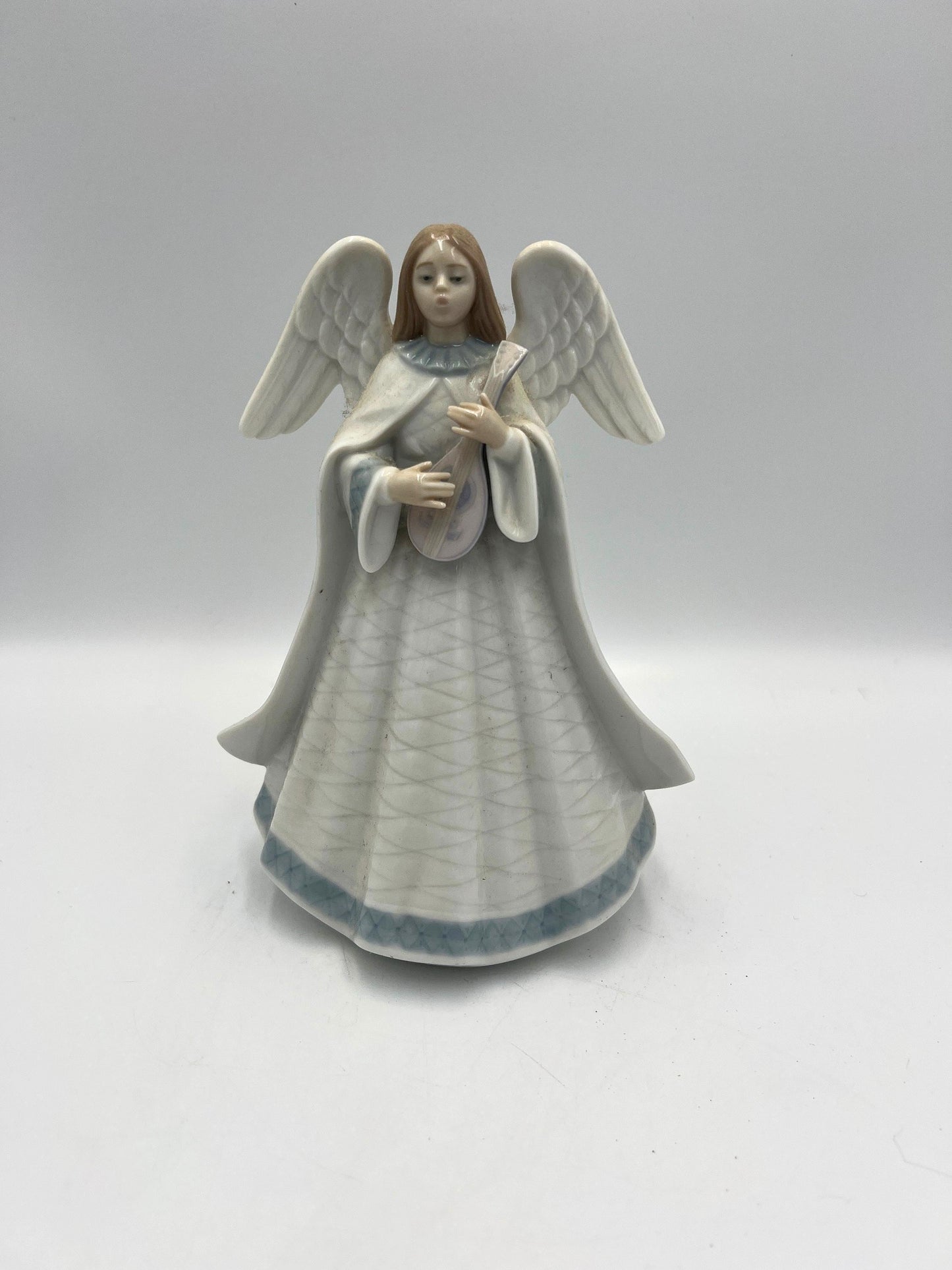Angel Tree Topper: Lladro Mandolin Player Figurine (1994 Collectible)