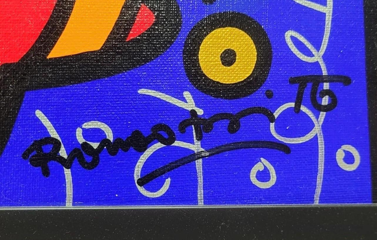 Romero Britto Artwork: Diamond in the Sky - Signed Acrylic on Canvas