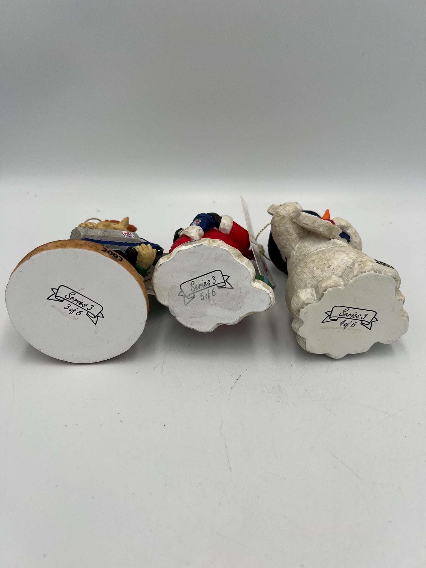 Christmas Ornaments: Vintage Collectible Figures (Santa, Uncle Sam, Marathon)