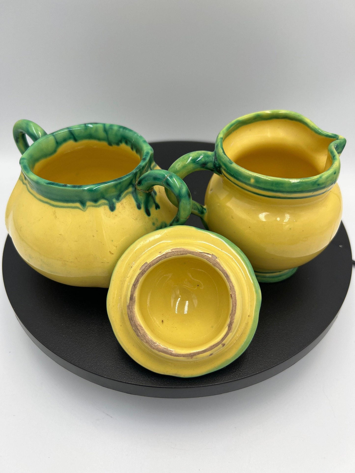 Creamer and Sugar Set: Vintage Italian Porcelain (Hand Painted)