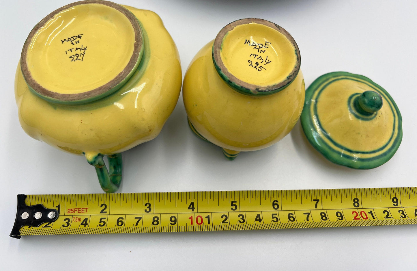 Creamer and Sugar Set: Vintage Italian Porcelain (Hand Painted)