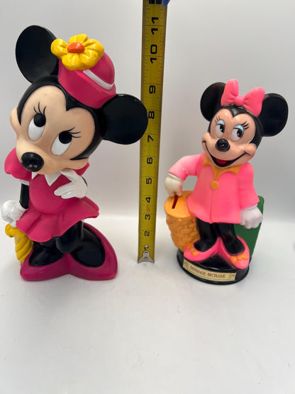DISNEY Minnie Mouse Banks Plastic Vintage Your Choice