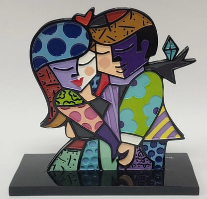 Soul Mates Figurine: Romero Britto Pop Art Sculpture (7 inches)