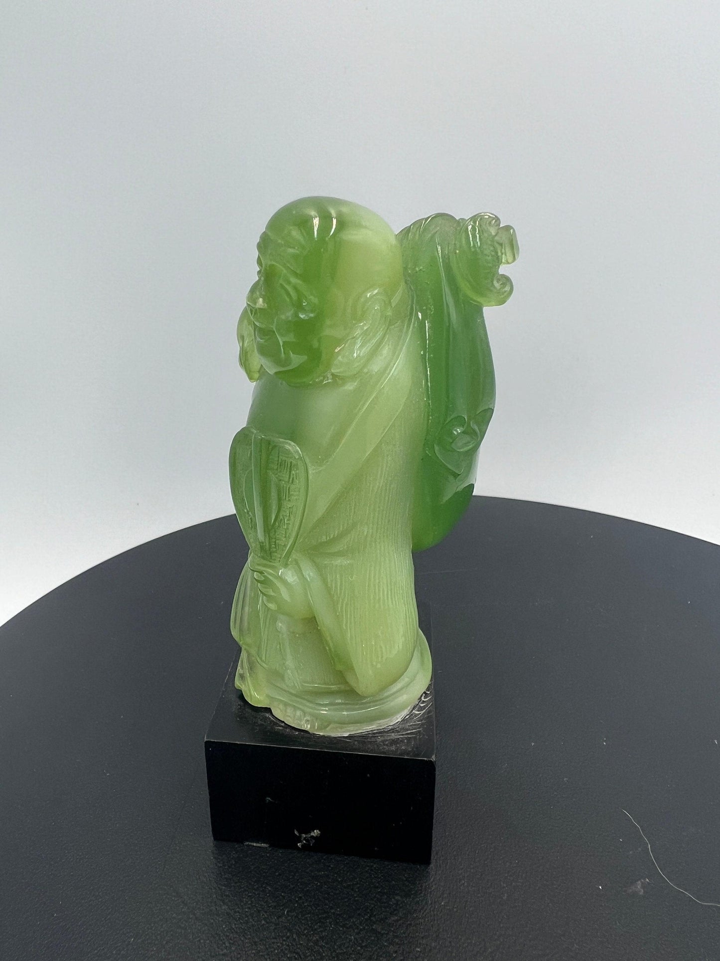Vintage WONY Faux Jade Asian Figurine 4" Made Exclusively ITALY