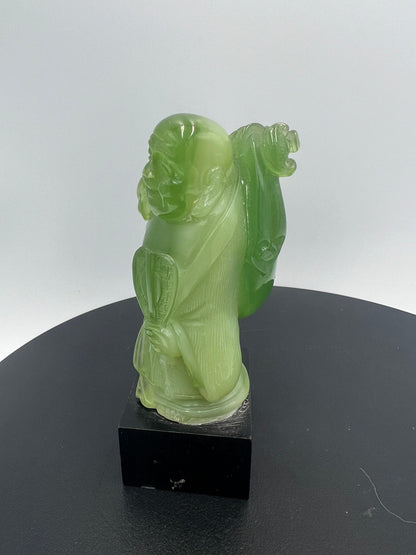 Vintage WONY Faux Jade Asian Figurine 4" Made Exclusively ITALY