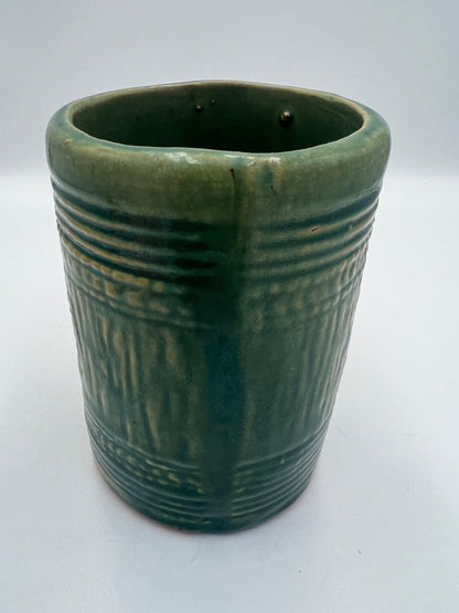 McCoy Green Mug - Vintage Grape Motif Ceramic Stein