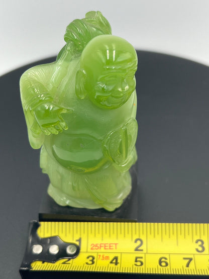Vintage WONY Faux Jade Asian Figurine 4" Made Exclusively ITALY