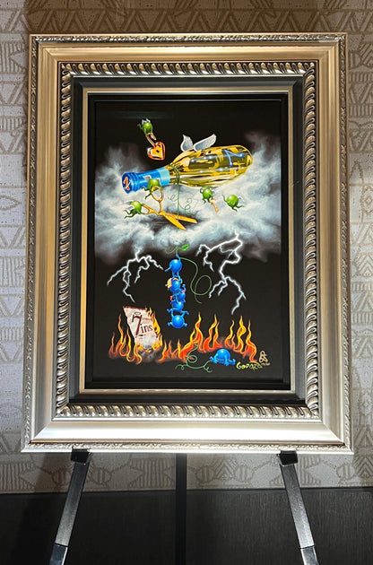 Embellished Giclee "No Shortcuts" by artist Michael Godard with COA. New.