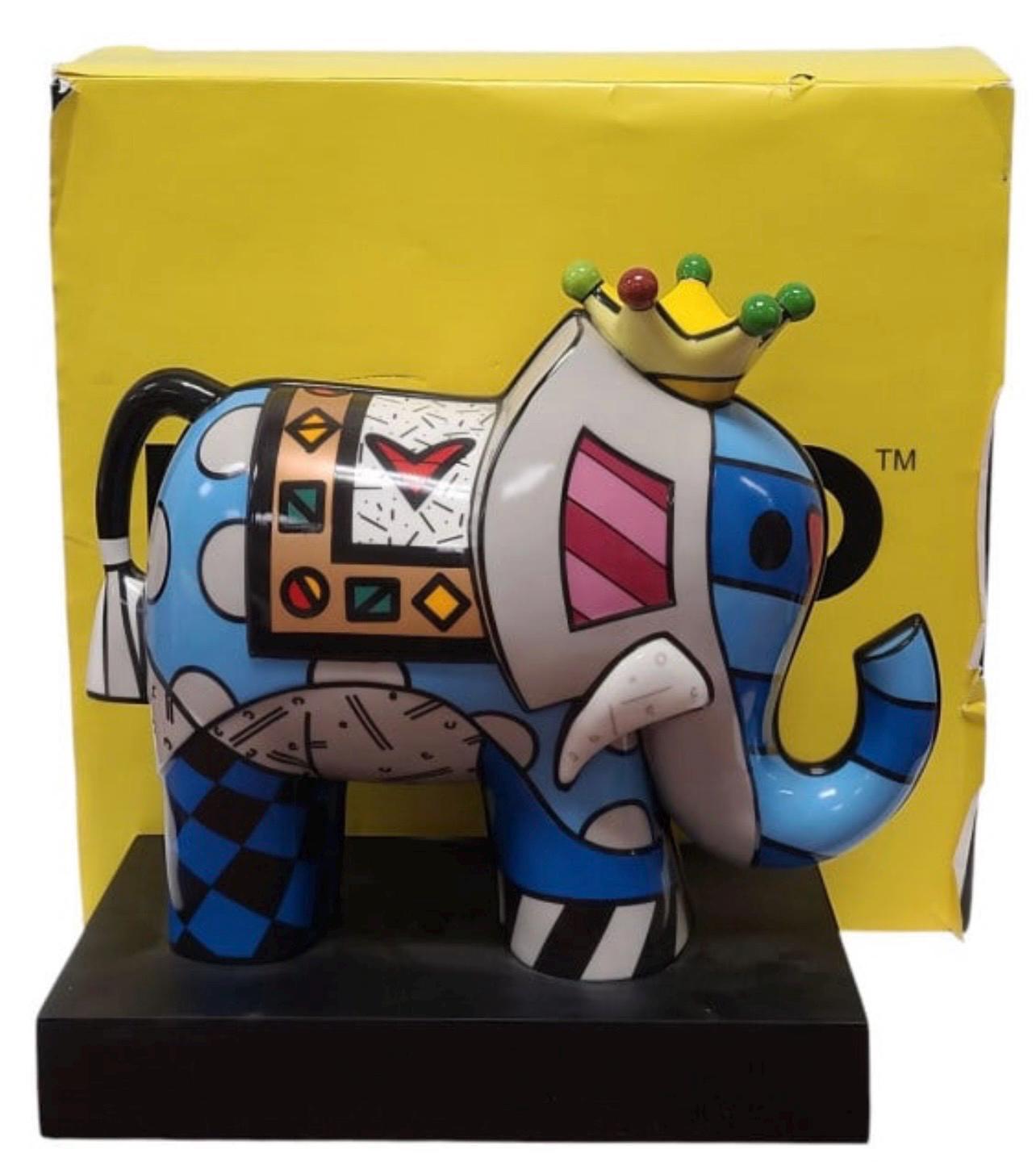 Romero Britto "Great India I" Goebel LE Sculpture