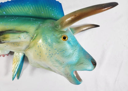 Rick Hardy Bull Dolphin Marine Sculpture 34" Long!