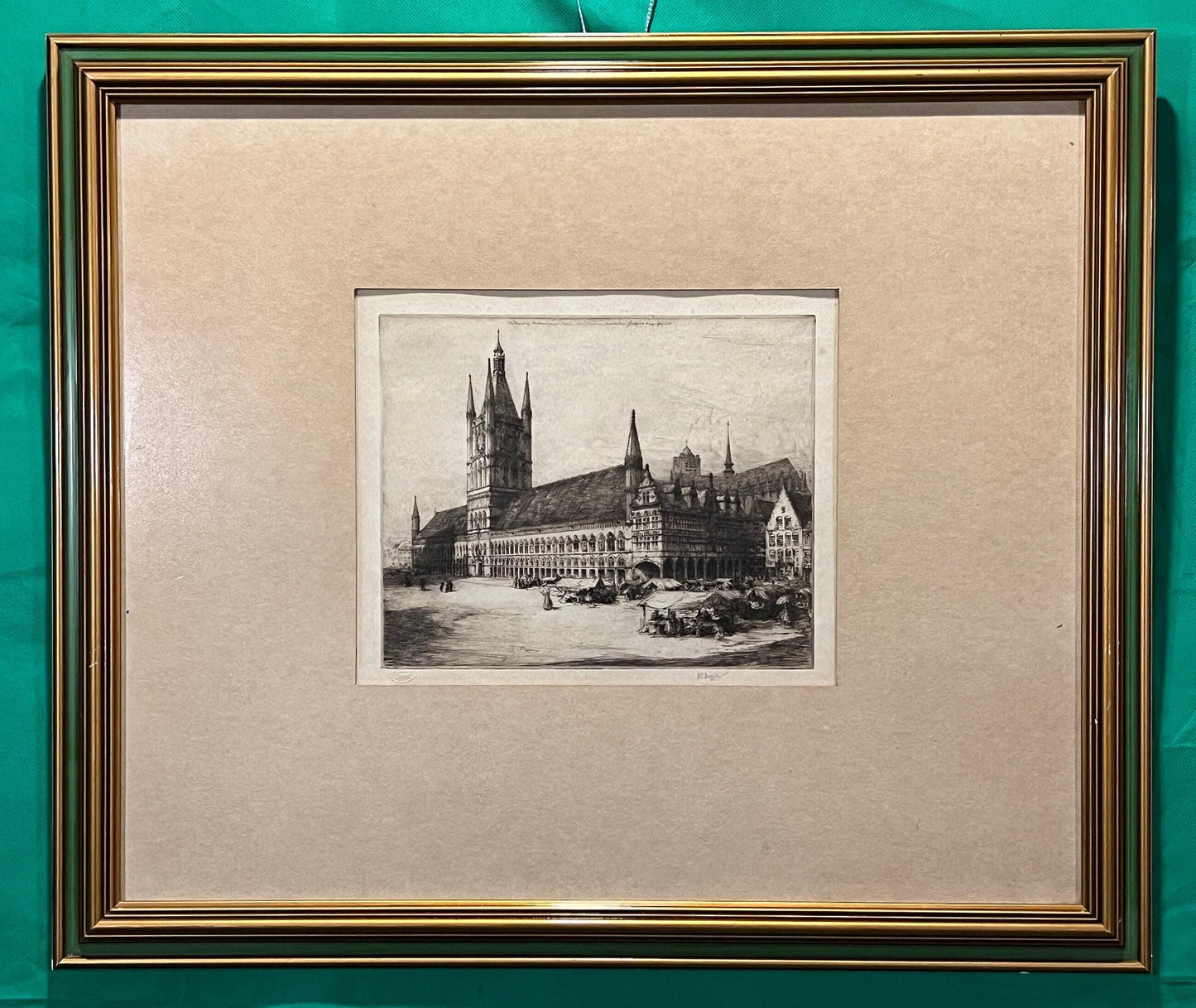 Henry Percy Huggill Signed Artist Proof Etching