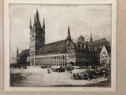 Henry Percy Huggill Signed Artist Proof Etching