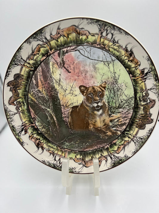 Royal Doulton, pattern #D6369, 1936-1975. African Series - Lioness Chop Plate.