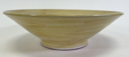 Signed W. Mitch Yung Art Bowl: Majolica Glaze, 11-inch Ceramic
