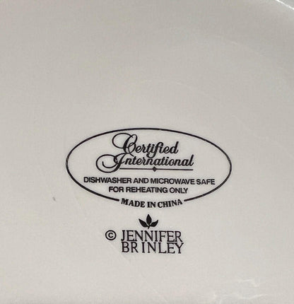 Vintage "Bistro" By Jennifer Brinley 11" and  8-1/4" Plates Certified International, set of 5