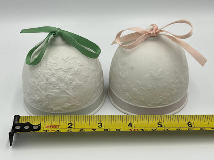 Lladro Pair of Bells, Summer Bell 1992 and Spring Bell 1991