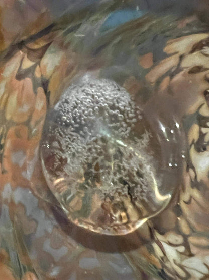 Hand blown Art Glass Cup or Tumbler- signed by artist Kathryn Starrs