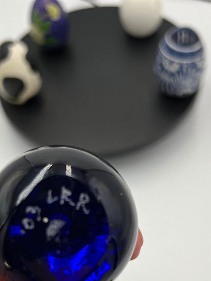 Quirky Decorative Eggs Set: 4 Hand-Painted Styles for Spring