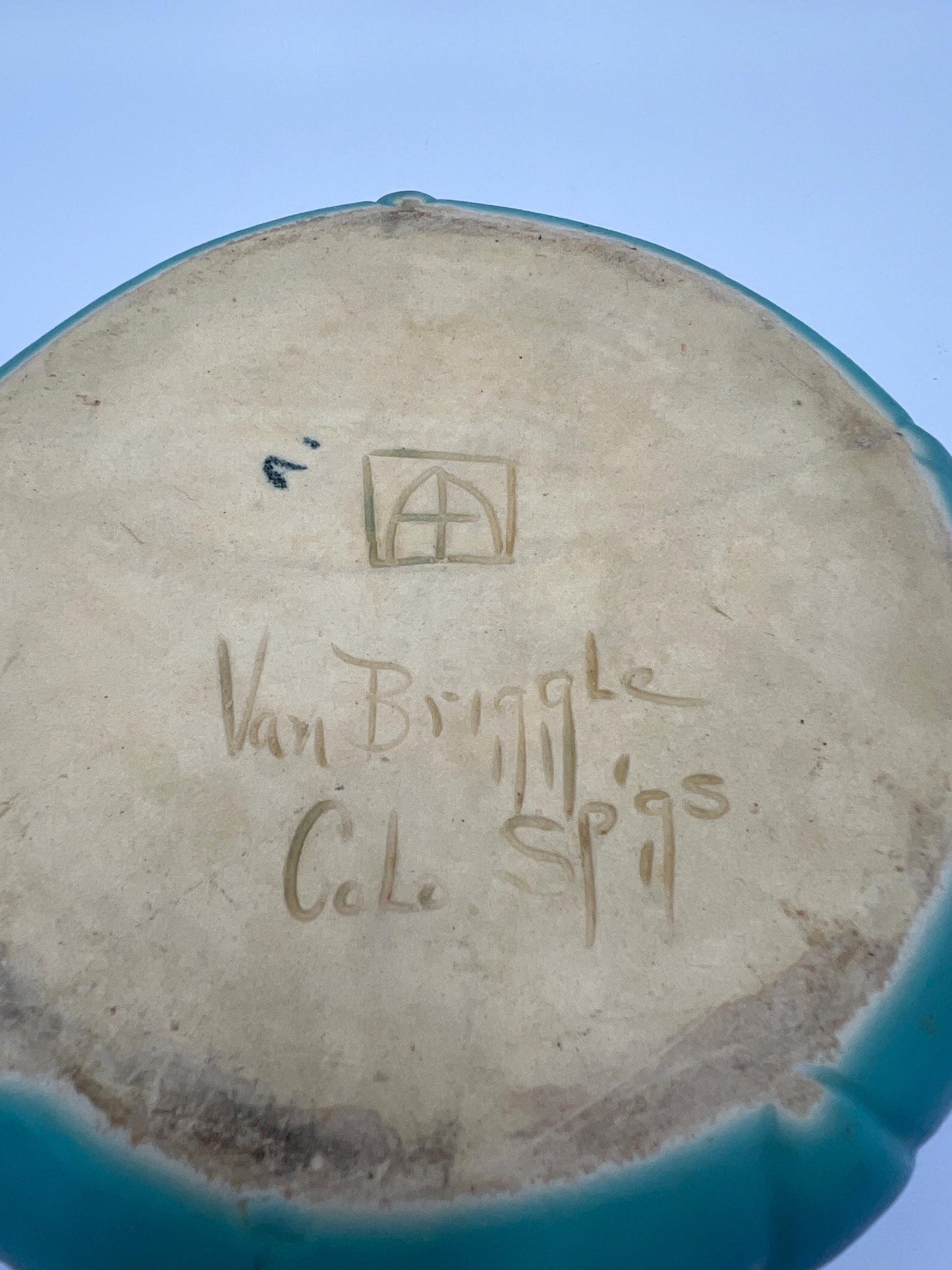 Van Briggle Blue Pottery Bowl, Matte Glaze (1940s-50s, 6.5")