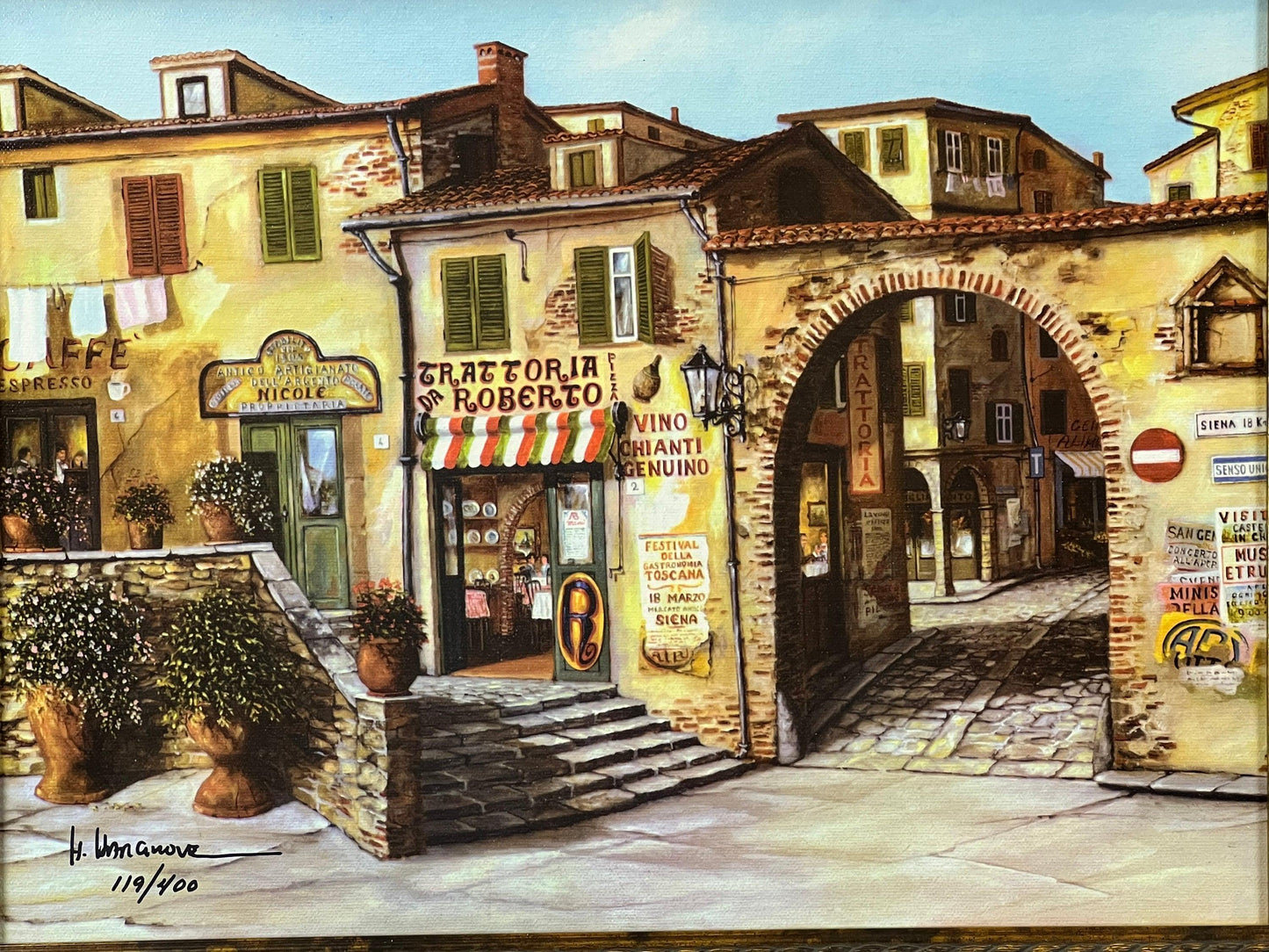 Giclee "Return to Tuscany" by Artist H. Hargrove Signed & Numbered