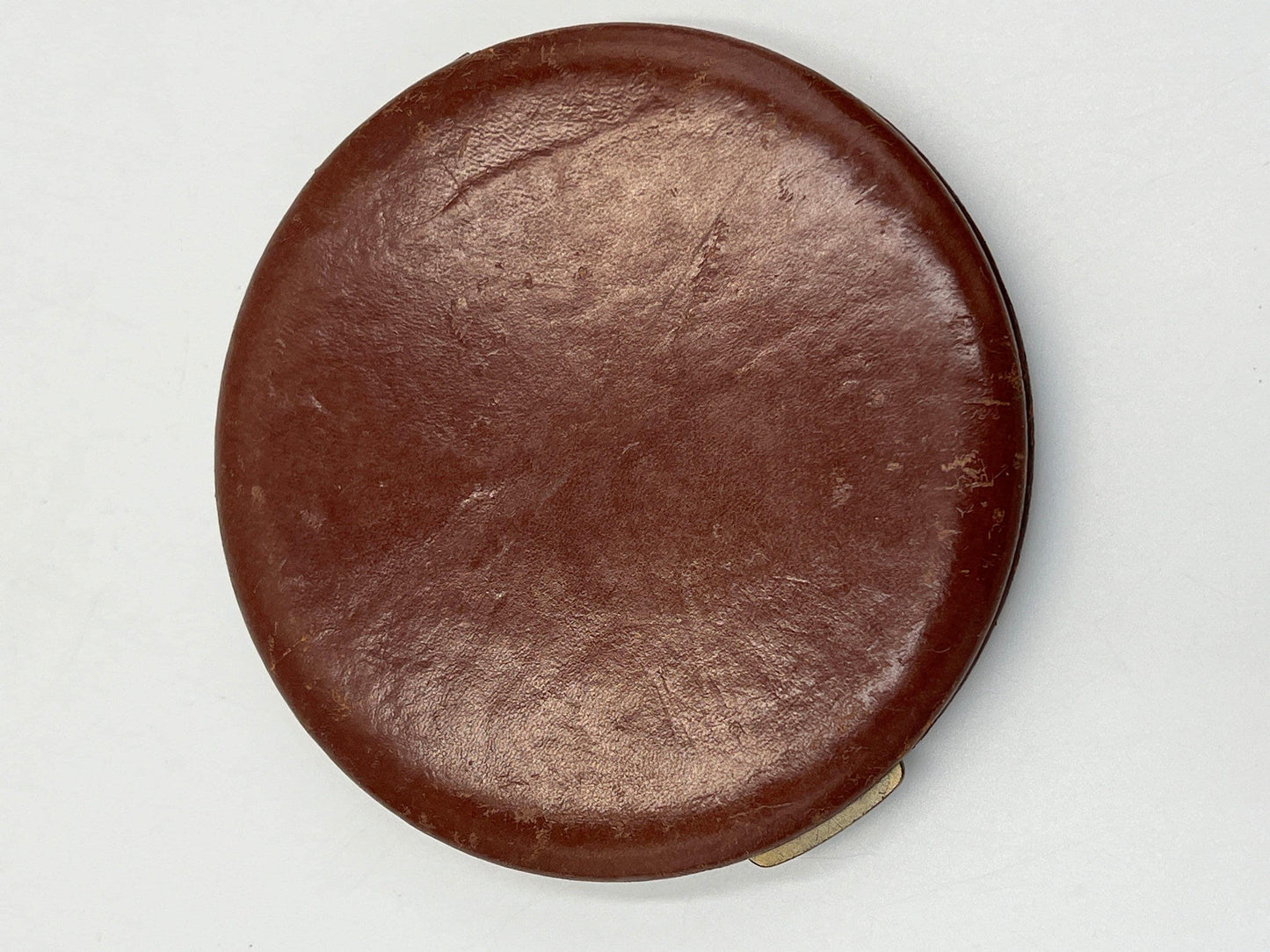 Vintage REX  Fifth Avenue Compact Powder Flowered Embossed  Leather