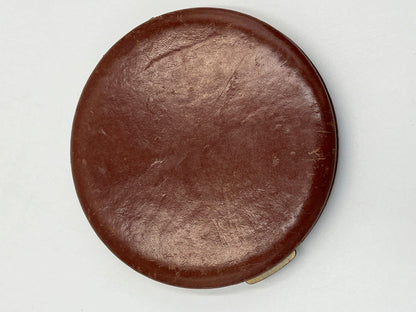 Vintage REX  Fifth Avenue Compact Powder Flowered Embossed  Leather