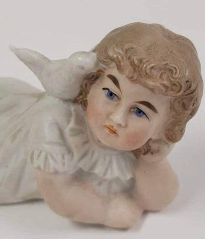 3 Small Antique German Bisque Piano Babies - Your choice