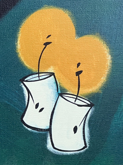 Heart to Heart Soul to Soul Print: LEBO Signed Giclee (30x30 Framed)