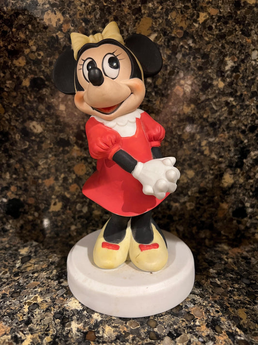 Vintage Minnie Mouse Bisque Porcelain Figure