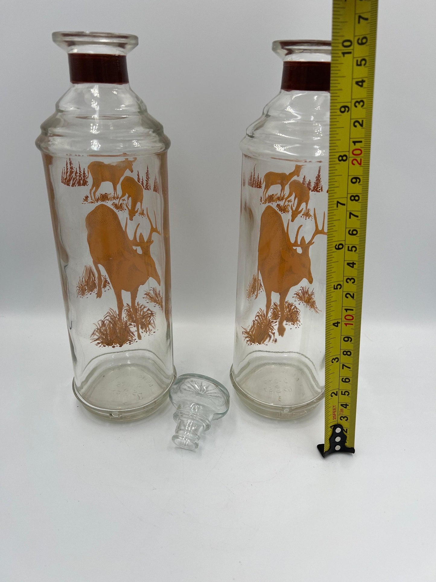 Glass Wildlife Decanters: Cabin Still Sportsman Collection - Rustic Barware