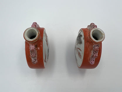 Famille Rose Porcelain Snuff Bottles: Chinese Art Collectibles (Set of Two)
