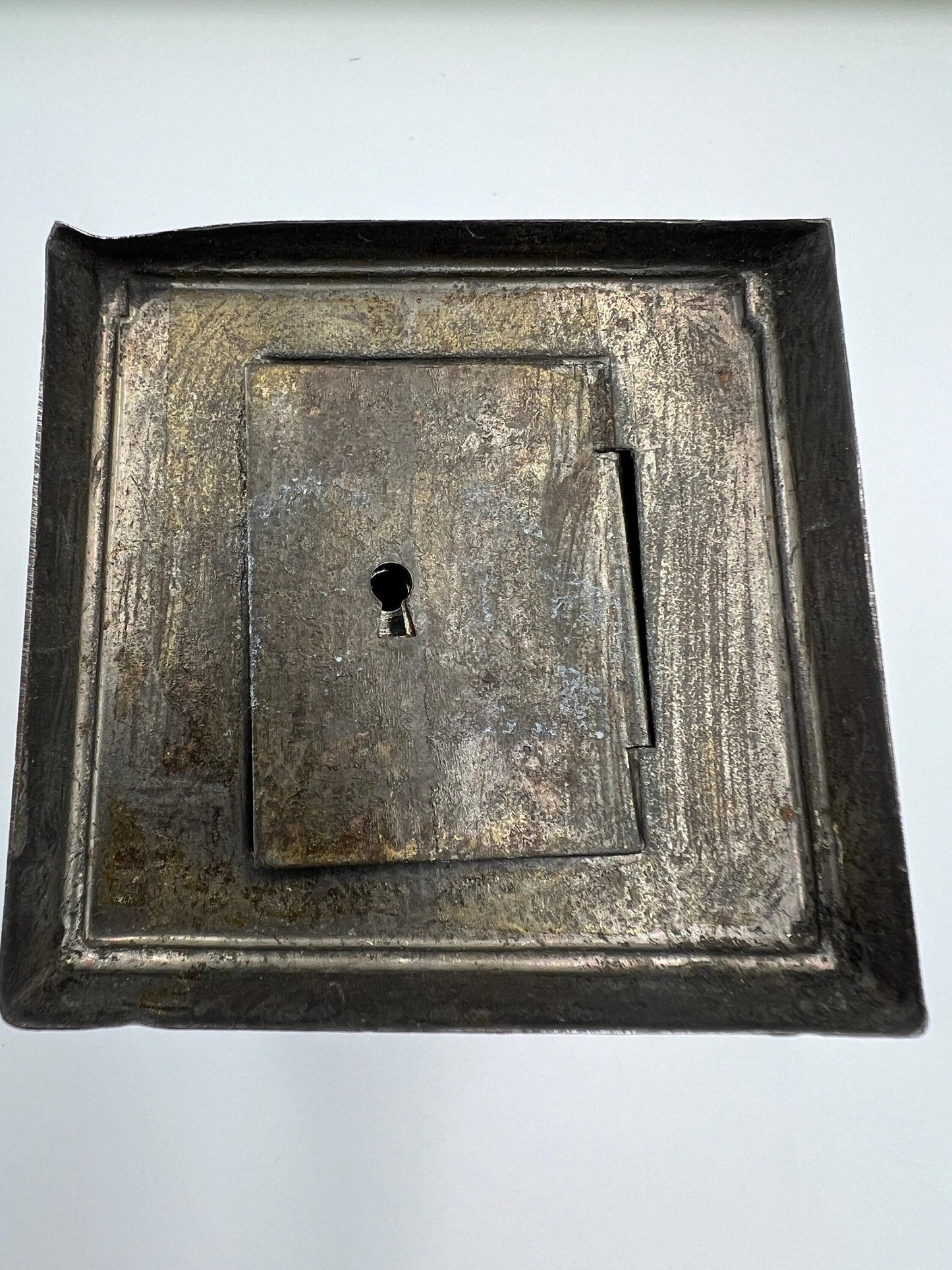 Tin Mechanical Bank with Trick Drawer for Penny circa 1890s