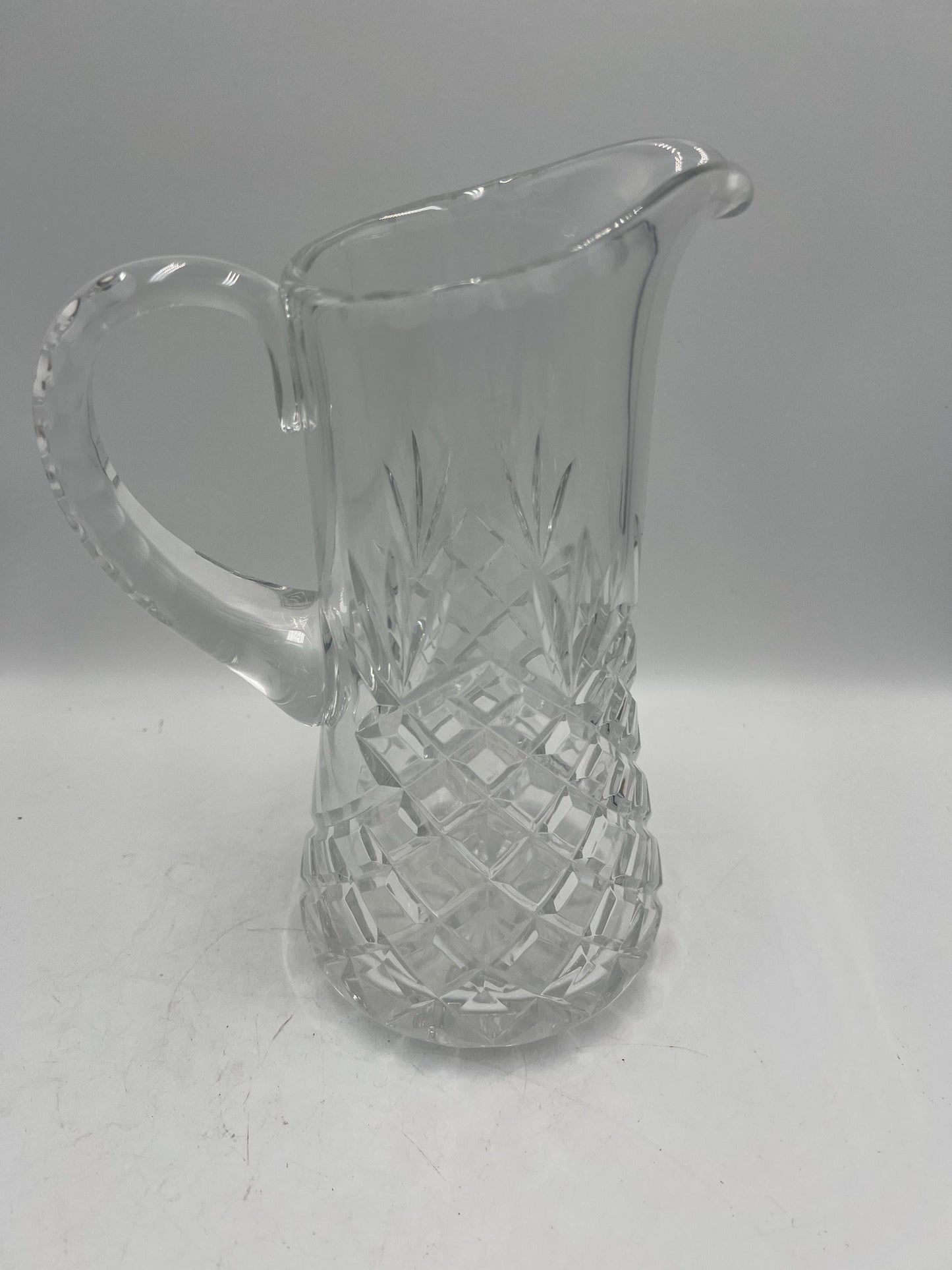 EAPG Glass Pitcher "Pineapple" or Diamond Pattern