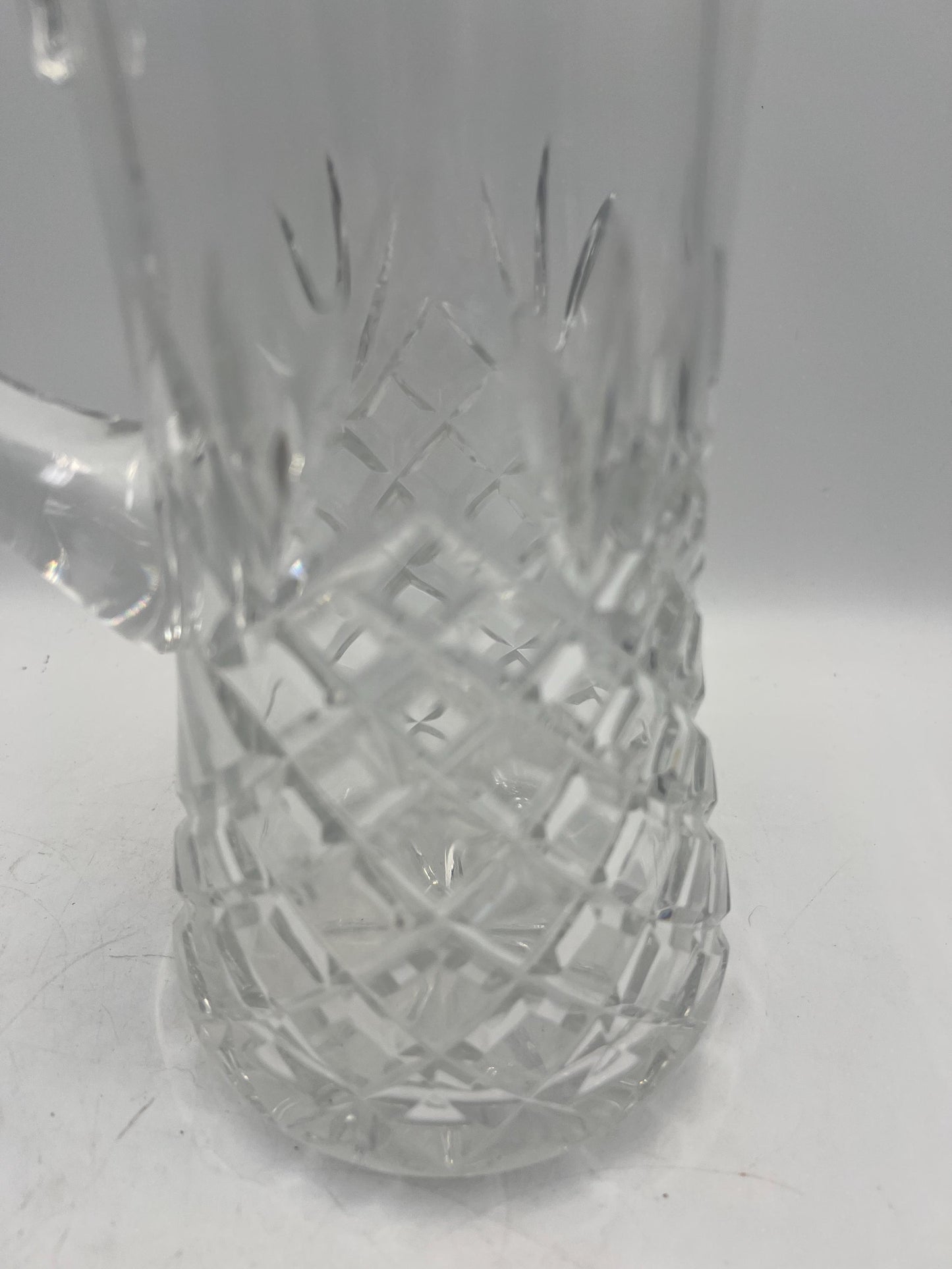 EAPG Glass Pitcher "Pineapple" or Diamond Pattern
