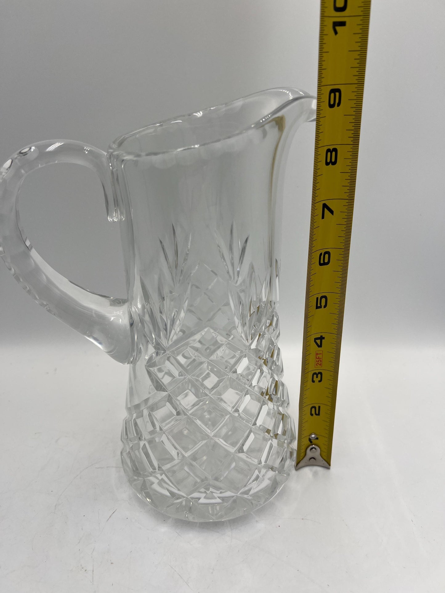 EAPG Glass Pitcher "Pineapple" or Diamond Pattern