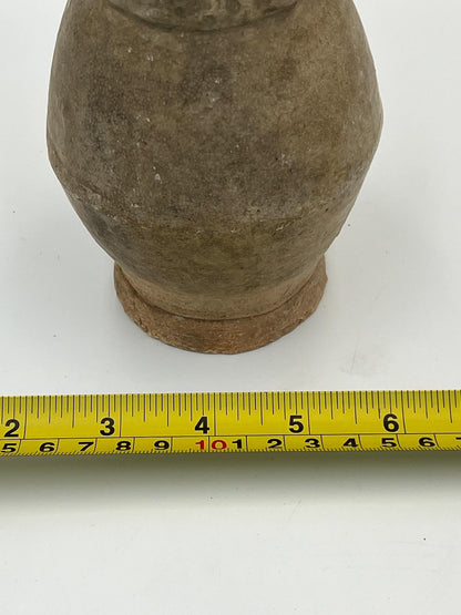 Vintage Chinese Pottery Urns, Aged Ceramic (Set of 2, 10.5")