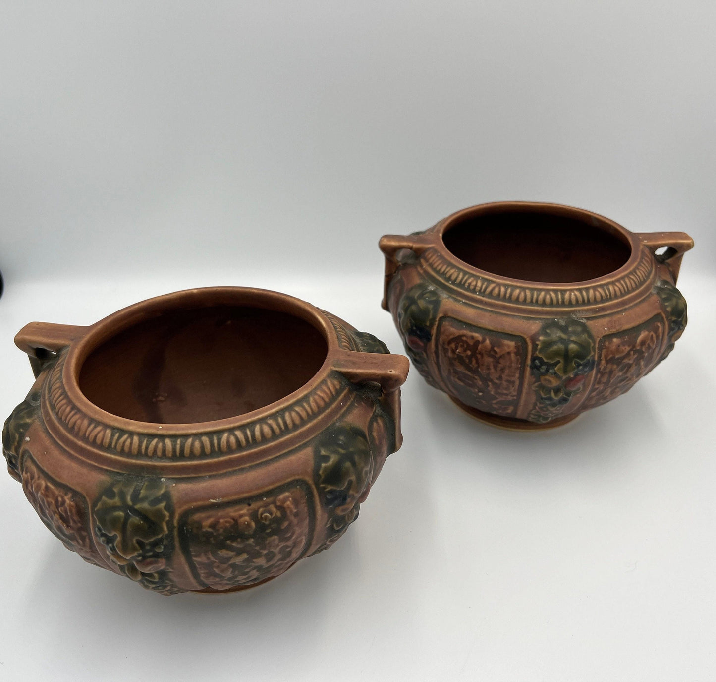 Roseville Pottery Jardiniere Planter Set of 2
